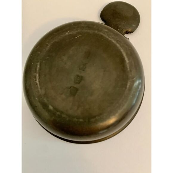 Antique 19th Century French Pewter Wine Taster Marked Crown Hallmarks 4 in Shell - Picture 11 of 14